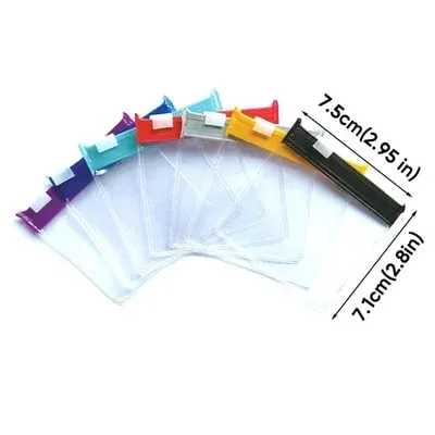 Self-sealing zipper medicine bags